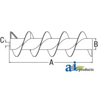 71391336 - Auger; Vertical Unloading Extended Wear