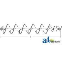 71413017 - Auger; Clean Grain, Upper Bin Fill, Extended Wear