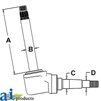 71785HD - Spindle, Steering (RH/LH)	