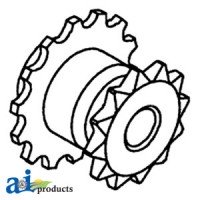 71193821 - Sprocket w/ Threaded Bore, Fan Shaft 	