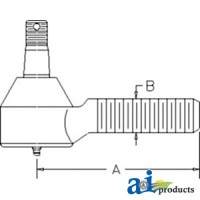 76611-56470 - Tie Rod End, RH Thread	