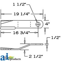 7828BH - Blade, Rotary Cutter, CCW, Lift 	