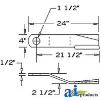 78494BH - Blade, Rotary Cutter, CW, Lift 	