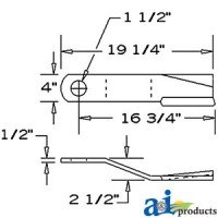 7829BH - Rotary Cutter Blade, CW, Lift