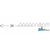 801-042 - 9', Black, 11ga under serrated, Bolt-On 	