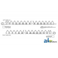 801-486 - 7' (RH), Chrome 11ga top serrated, Bolt-On 	