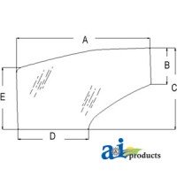 81871241 - Glass, Door (RH) 	