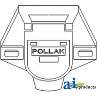 82001021 - Socket, Implement Lights, 7 Pin (North America)