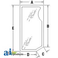 82001924 - Glass, Front, Lower (RH)	