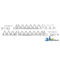 831-510 - 7' (LH), Chrome 11ga big tooth, Bolt-On 	