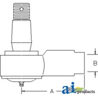 84814042 - Cylinder End; Steering	