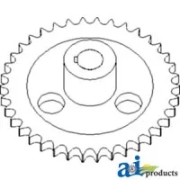 84069777 - Sprocket, Unloading Drive 	