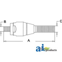 85805975 - Ball Joint, Steering Cylinder 	