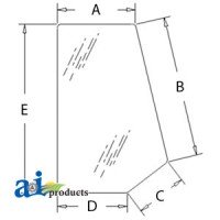 85801628 - Glass, Rear, Side (RH/LH)	