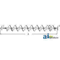 87011549 - Auger; Bottom Grain Elevator, Extended Wear