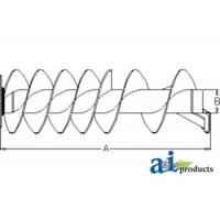 87733266 - Auger, Vertical Unloading; Ext. Wear	