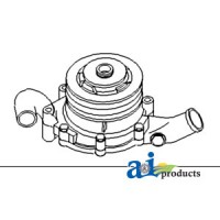 87800123 - Pump, Water w/ Double Pulley	