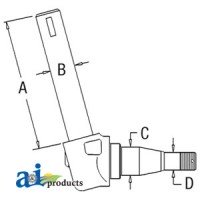 882257M92 - Spindle (LH)	