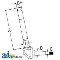 957E3105 - Spindle (RH)	