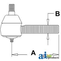 957E3290B - Drag Link End, Front	