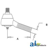 957E3307B - Drag Link End, Rear	