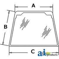 97290C1 - Glass, Windshield, Front	