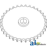 AH111501 - Sprocket, Row Unit; 34 Tooth / 60 Chain 	