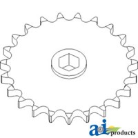 AH114830 - Sprocket, Row Unit; RH, 23 Tooth / 80 Chain 	