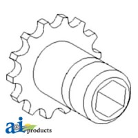 AH143069 - Sprocket, Drive; 14 Tooth / 60 Chain 	