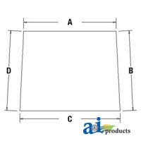 AH166648 - Glass, Windshield Kit 	