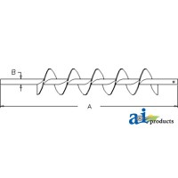 AH169620 - Auger, Shoe Grain Supply (LH)	