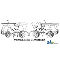 AH202881 - Auger, Rear, Grain Tank Cross	