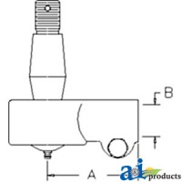 AH204612 - Tie Rod End, Cylinder Rod	