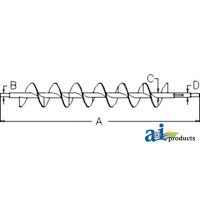 AH218246 - Auger, Clean Grain Lower, High Wear	