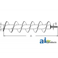 AH226068 - Auger, Folding Horizontal Unloading; Inner