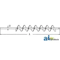 AH130425 - Auger, Shoe Grain Supply (LH)	