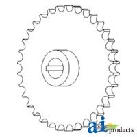 AH135614 - Sprocket Assy., Shaft & Pivot Housing, Feeder House, U