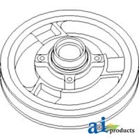 AH139936 - Pulley, Header Electromagnetic Clutch 	