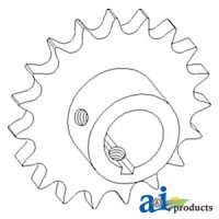 AH147557 - Sprocket, Tailings Elevator Spout, Upper 	