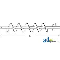 AH169621 - Auger, Shoe Grain Supply (RH)	