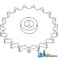 AH223489 - Sprocket, Row Unit; 19 Tooth / 100 Chain 	