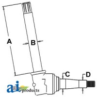 AR50983 - Spindle (RH/LH)	