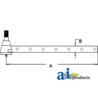 AR63591 - Tie Rod, Long (7 cross holes)	