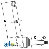 AR55179 - Spindle (RH/LH)	