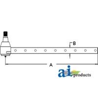 AR63595 - Tie Rod, Extra Long (has 9 cross holes)	