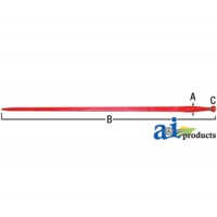 BP13849 - Bale Point 1 3/8 x 49 w/nut 	