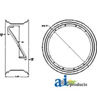 C5NN1050H - Rim, Power Adjust Wheel 11 X 28 4 Rail