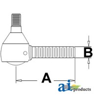 C5NN3A300B - Drag Link End, Front	