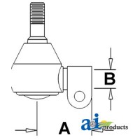 C5NN3A302B - Rod End Ball Joint, Ref. 1 (1)	