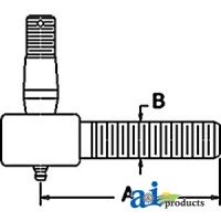 C5NN3A300C - Drag Link End, Front 	